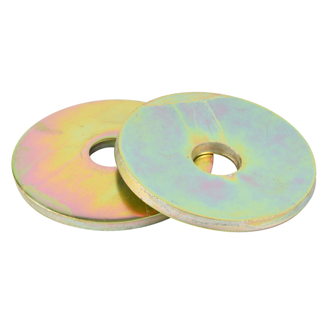 Flat washer din9021 carbon steel yellow zincplated