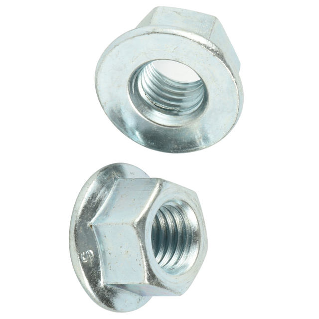 din6923 hex flange nut carbon steel with zincplated