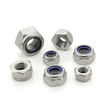 Hex nylon nut din985 din982 stainless steel carbon steel