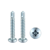 Self drilling screw pan phillips head carbon steel zincplated cr3 