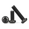 DIN 7985 Carbon steel machine screw phillips recess drive pan head black finish
