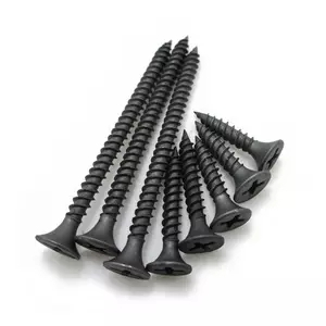 Drywall Screw with bugle flat head black phosphate coarse fine thread 