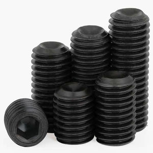 Alloy steel set screw grade 10.9 12.9 with black finish din916 din913 ASME B 18.3 