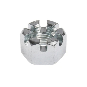 Hex slotted nut din935 carbon steel grade 4/8/10