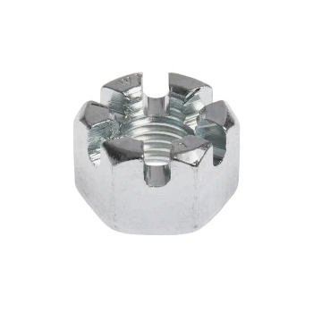 Hex slotted nut din935 carbon steel grade 4/8/10