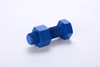 High strength hex bolt A193 B7 steel material teflon PTFE