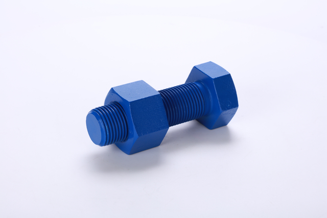 High strength hex bolt A193 B7 steel material teflon PTFE