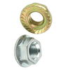 DIN6923 hex flange nut carbon steel with zincplated yellow zincplated